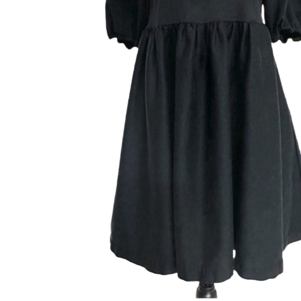 SMASH & TESS ~ Women’s Black Square NeckLine Short Sleeve Dress size M - Picture 9 of 10